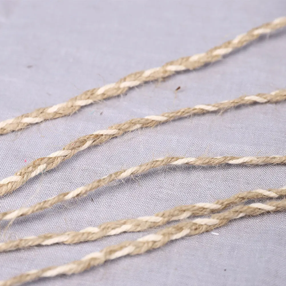 2 Rolls Decorative Hemp Ropes Twine Gift Packing Bundle Two color Wrapping Strong Durable Natural Materials DIY Crafts Holiday
2 Rolls Decorative Hemp Ropes Twine Gift Packing Bundle Two color Wrapping Strong Durable Natural Materials DIY Crafts Holiday