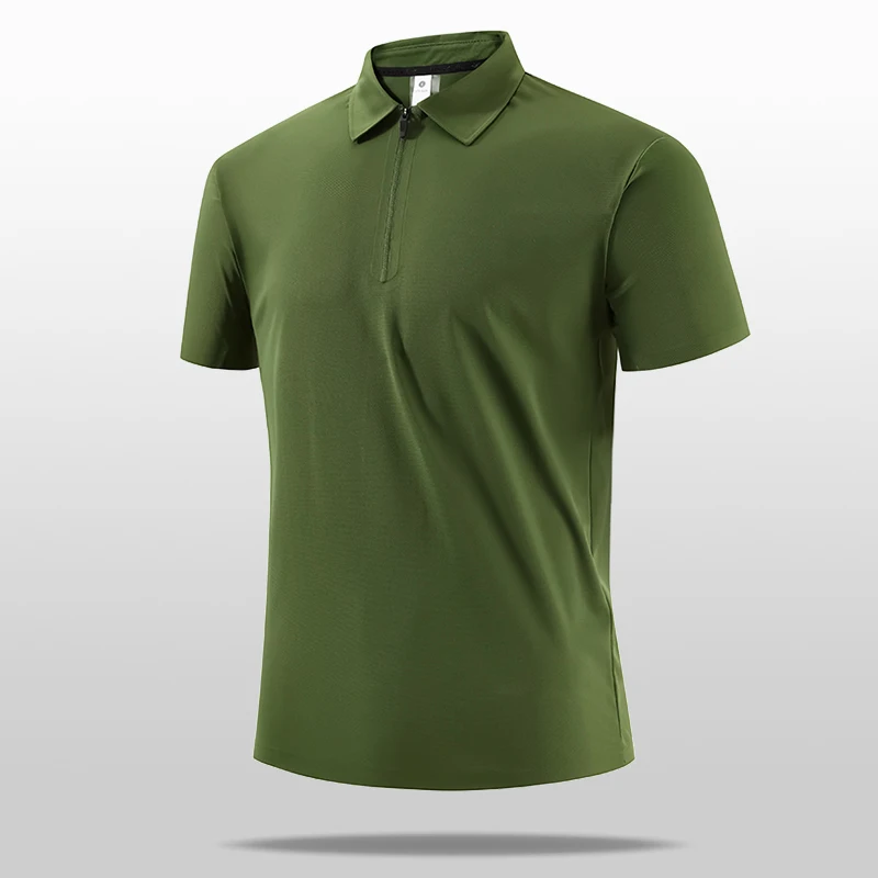 Summer Men'S New High-Quality Casual Loose Ice Silk Lapel Top Korean Version Fashion Versatile Seamless Short Sleeved T-Shirt
Summer Men'S New High-Quality Casual Loose Ice Silk Lapel Top Korean Version Fashion Versatile Seamless Short Sleeved T-Shirt