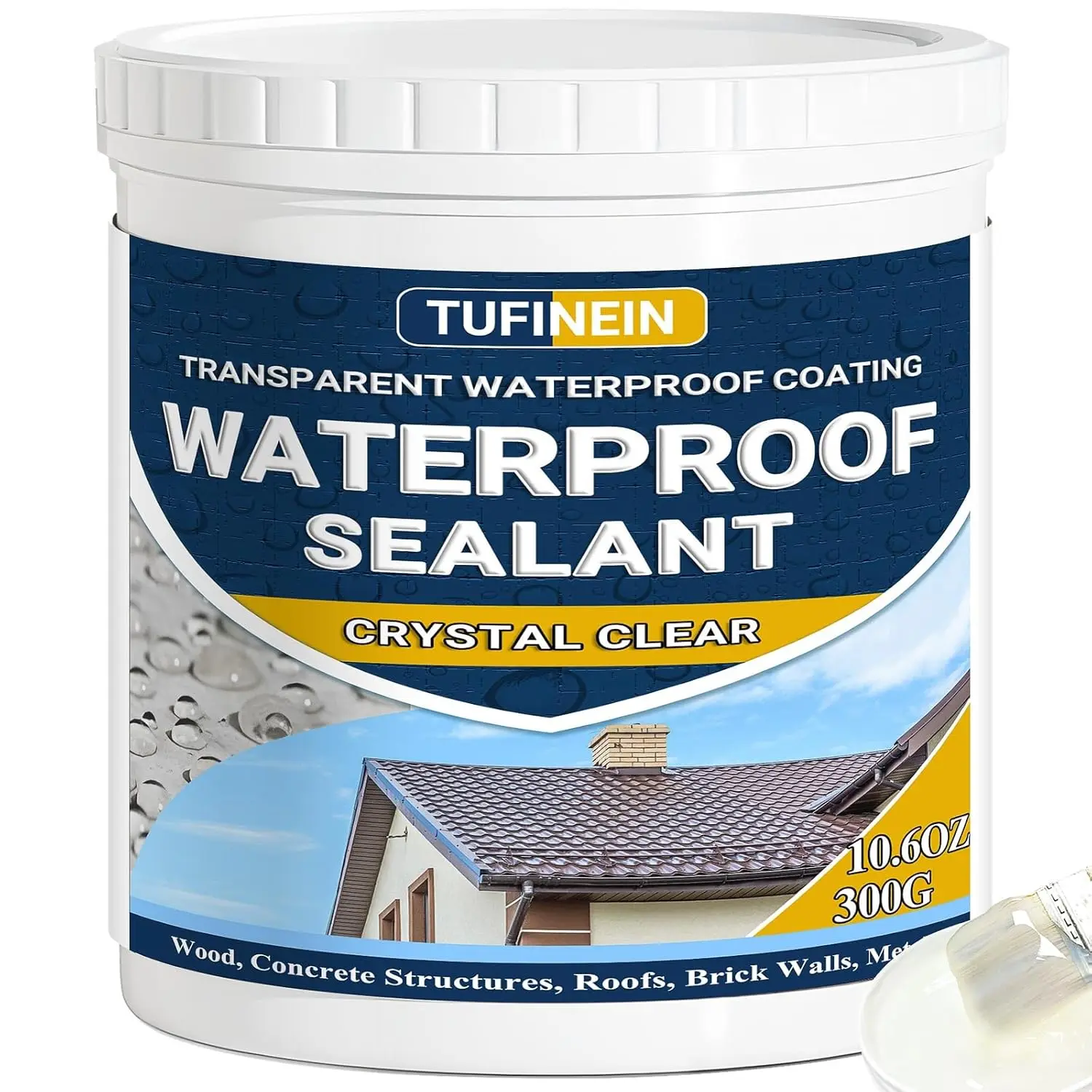 Invisible Waterproof Sealant, 10.6oz Clear Coating for Roofs Walls Gardens
Invisible Waterproof Sealant, 10.6oz Clear Coating for Roofs Walls Gardens