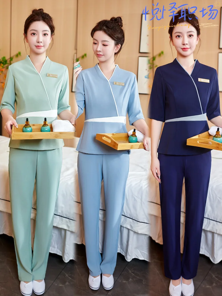 Beauty Salon Beautician Work Clothes Female Massage Technician Work Clothes Spa Health Club Set
Beauty Salon Beautician Work Clothes Female Massage Technician Work Clothes Spa Health Club Set