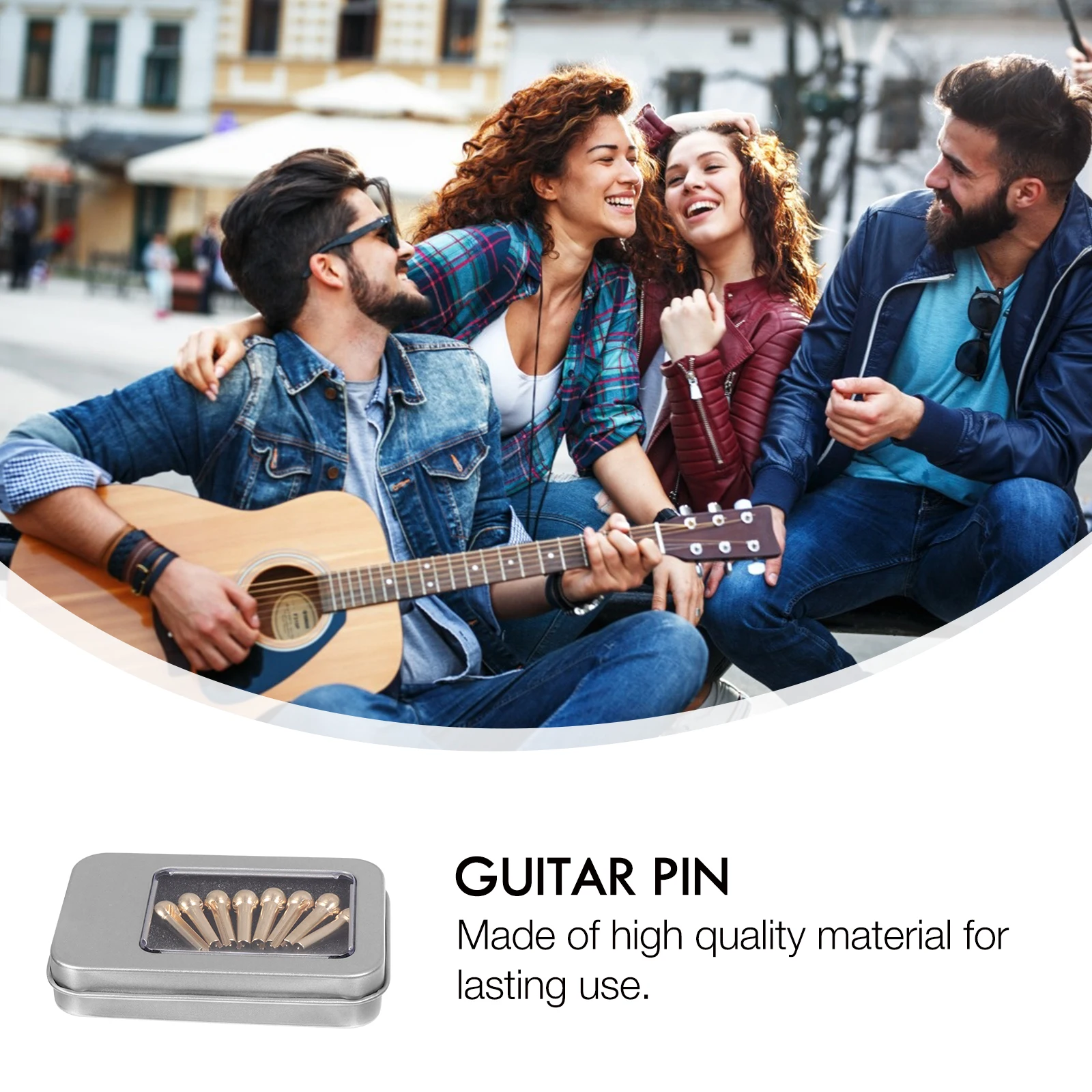 8pcs Guitar Bridge Pins Replacement Metal Instrument Parts Accessories Acoustic Guitars Durable Polished Tuning Performance
8pcs Guitar Bridge Pins Replacement Metal Instrument Parts Accessories Acoustic Guitars Durable Polished Tuning Performance