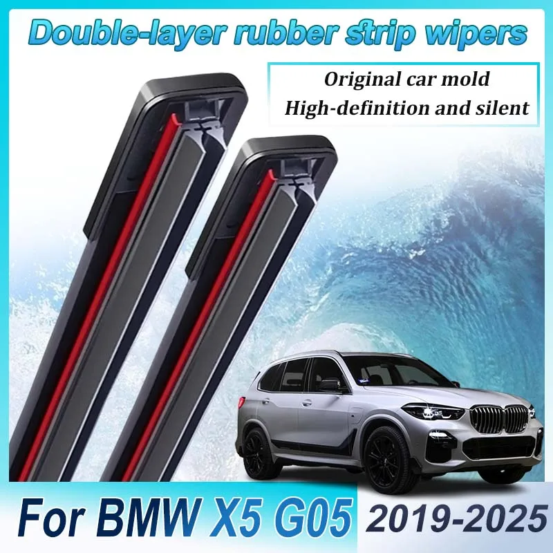 LHD Front Wipers Blades For BMW X5 G05 Accessories 2019 2020 2021 2022 2023 2024 2025 Double-layer Rubber Wipers Car Accessories
LHD Front Wipers Blades For BMW X5 G05 Accessories 2019 2020 2021 2022 2023 2024 2025 Double-layer Rubber Wipers Car Accessories