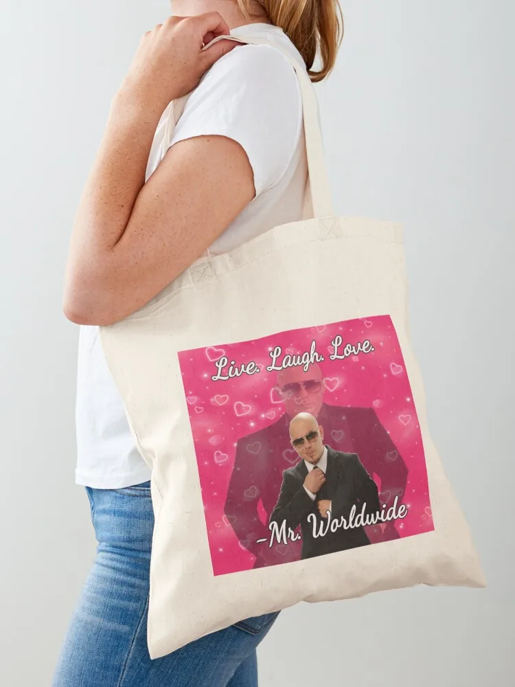 Mr Worldwide Says To Live Laugh Love Essential T-Shirt Tote Bag handbag shopper bags bags woman 2025
Mr Worldwide Says To Live Laugh Love Essential T-Shirt Tote Bag handbag shopper bags bags woman 2025