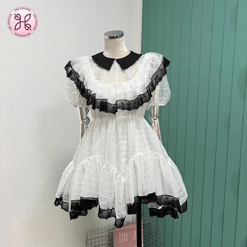 Весеннее серебряное сетчатое платье 2025 года — мини-платье с зубчатым воротником и короткими рукавами с рюшами (женский повседневный шикарный наряд)
Весеннее серебряное сетчатое платье 2025 года — мини-платье с зубчатым воротником и короткими рукавами с рюшами (женский повседневный шикарный наряд)