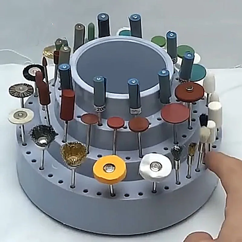 Профессиональный вращающийся чехол для хранения сверл круглой формы, шлифовальный инструмент, подставка для наконечника, органайзер, инструмент для изготовления ювелирных изделий для ювелира
Профессиональный вращающийся чехол для хранения сверл круглой формы, шлифовальный инструмент, подставка для наконечника, органайзер, инструмент для изготовления ювелирных изделий для ювелира