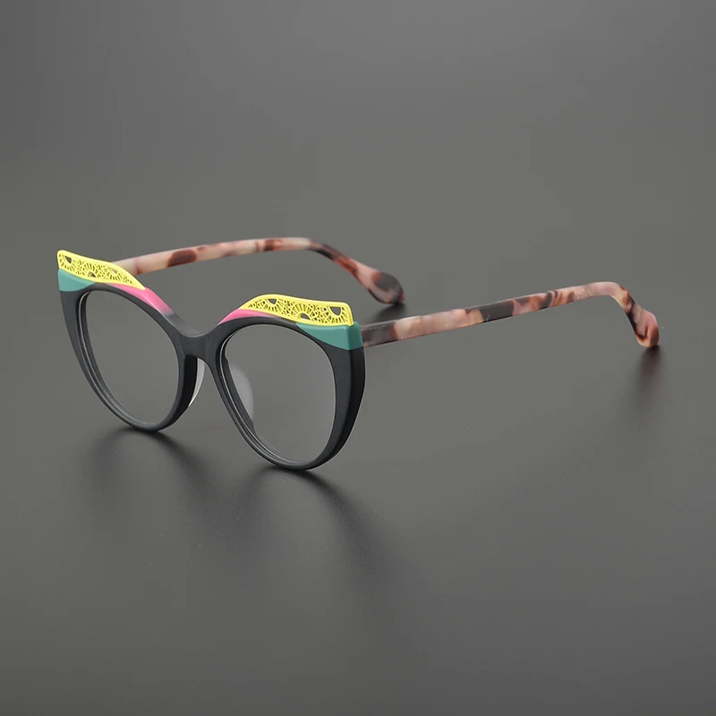 Designer Style Matte Colorful Acetate Cat Eye Glasses Frames Retro Fashion Eyeglasses For Men Women Japanese Handmade Eyewear
Designer Style Matte Colorful Acetate Cat Eye Glasses Frames Retro Fashion Eyeglasses For Men Women Japanese Handmade Eyewear