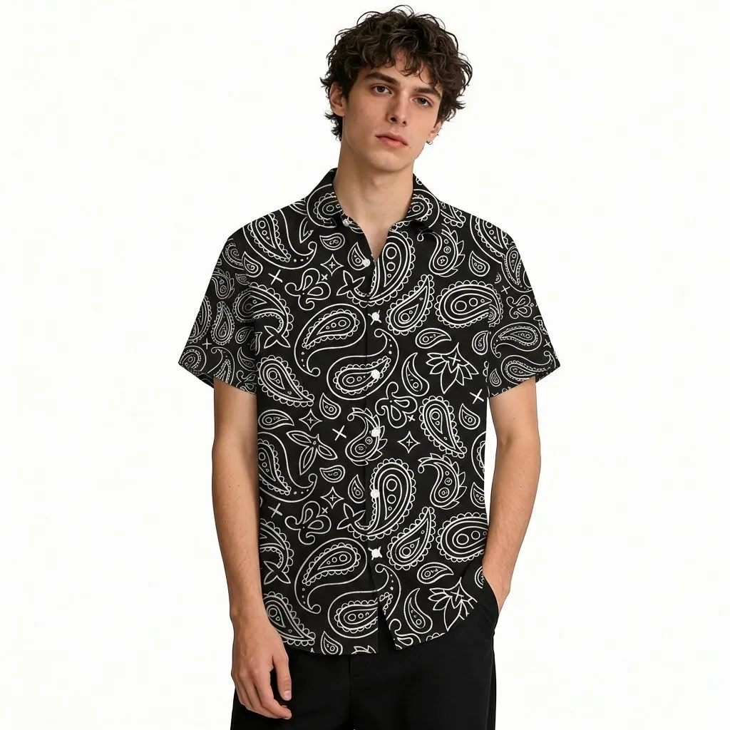Vintage Trendy Paisley 3D Printed Shirt Summer Lightweight Breathable Men's Short Sleeve Tops Ethnic Style Street Casual Shirt
Vintage Trendy Paisley 3D Printed Shirt Summer Lightweight Breathable Men's Short Sleeve Tops Ethnic Style Street Casual Shirt