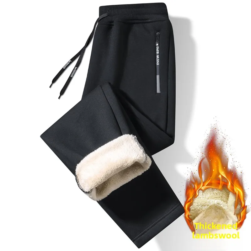 Fleece Sports Men's Casual Pants Autumn Loose and Warm Long Pants Winter Wool Mens Sweatpants Flat Leg Casual Running Long Pants
Fleece Sports Men's Casual Pants Autumn Loose and Warm Long Pants Winter Wool Mens Sweatpants Flat Leg Casual Running Long Pants
