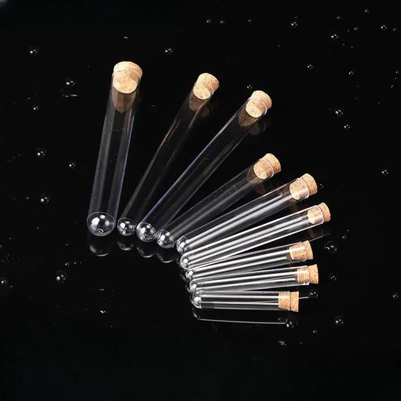 20PCS Glass Test Tubes With Cork Clear Stoppers Round Bottom Lab Test Alcohol Tampons Tubes Container(18X150mm)
20PCS Glass Test Tubes With Cork Clear Stoppers Round Bottom Lab Test Alcohol Tampons Tubes Container(18X150mm)
