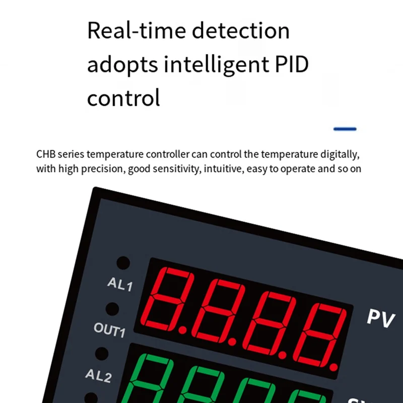 Dual Output SSR+Relay CHB702 Thermostat Digital Display Intelligent Universal Input Temperature Controller 220VAB13
Dual Output SSR+Relay CHB702 Thermostat Digital Display Intelligent Universal Input Temperature Controller 220VAB13