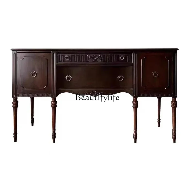 56LAmerican rural solid wood porch cabinet entrance foyer retro old dining side locker
56LAmerican rural solid wood porch cabinet entrance foyer retro old dining side locker
