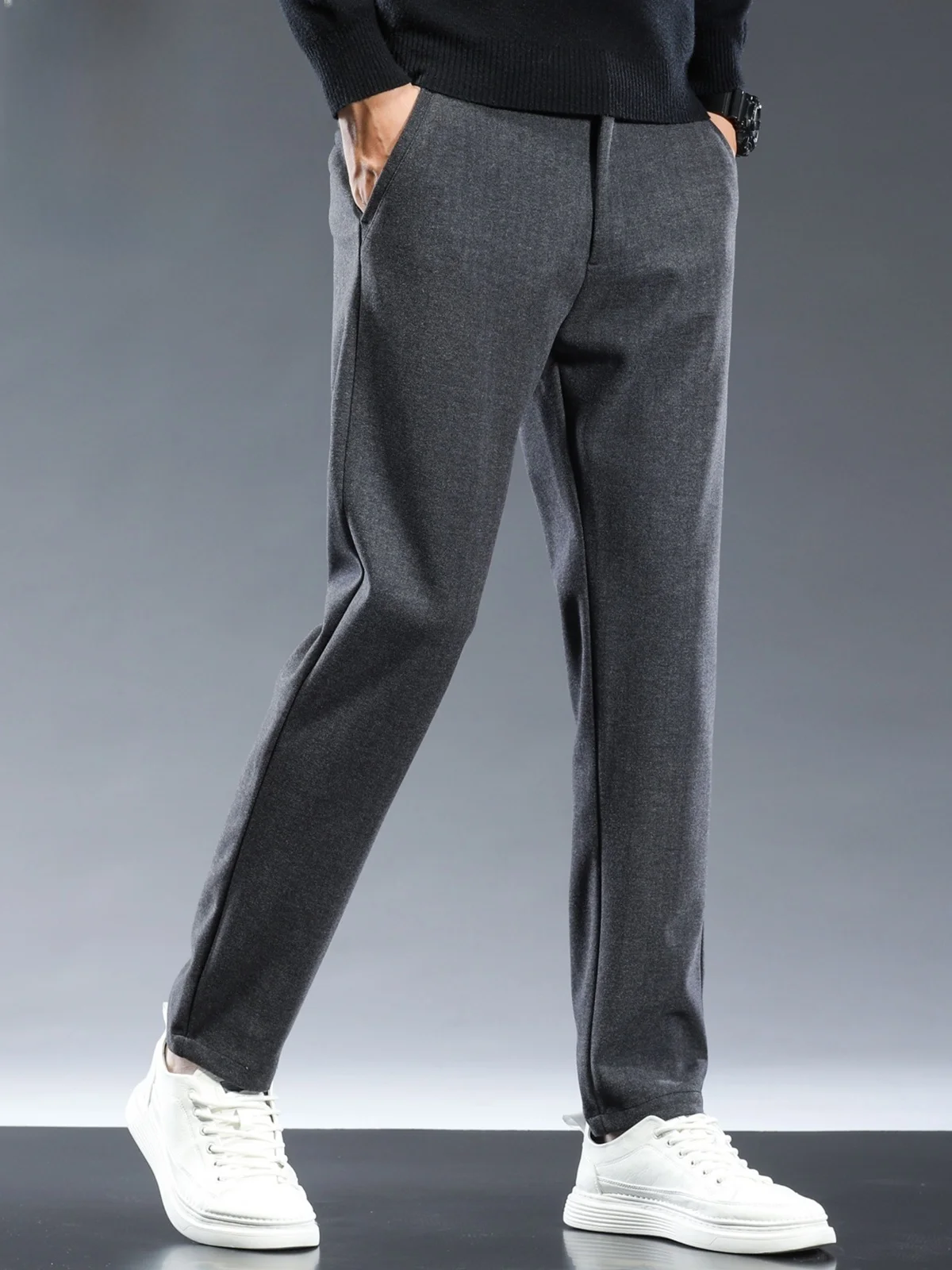 Men's Woolen Casual Pants Spring Busin Commute Straight Leg Pure Color Versatile Long Trousers Youth Faion
Men's Woolen Casual Pants Spring Busin Commute Straight Leg Pure Color Versatile Long Trousers Youth Faion