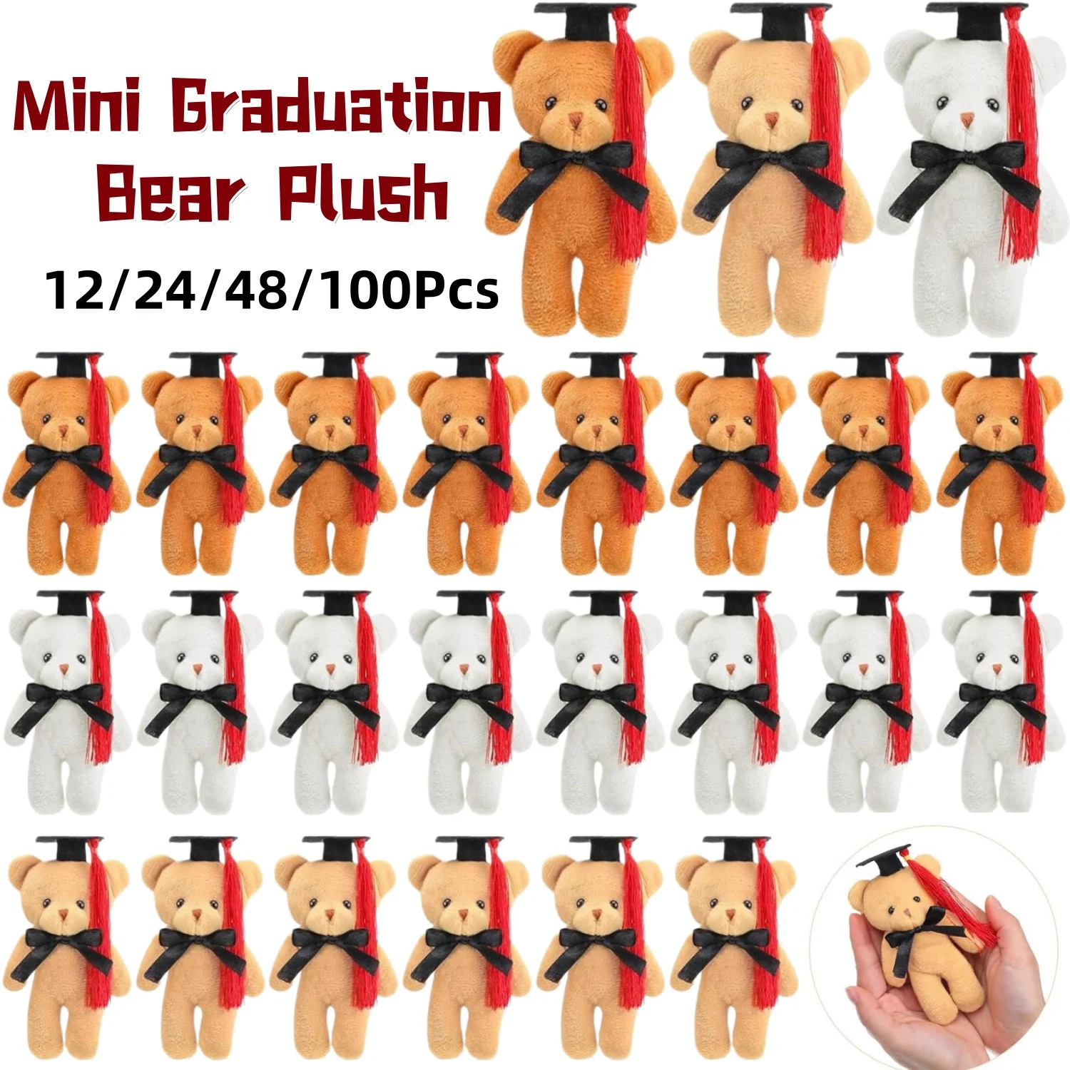 Mini Graduation Bear Plush Gift Stuffed Animal with Cap Gift for Her, for Him, Class of 2026 Graduation Present for College High
Mini Graduation Bear Plush Gift Stuffed Animal with Cap Gift for Her, for Him, Class of 2026 Graduation Present for College High