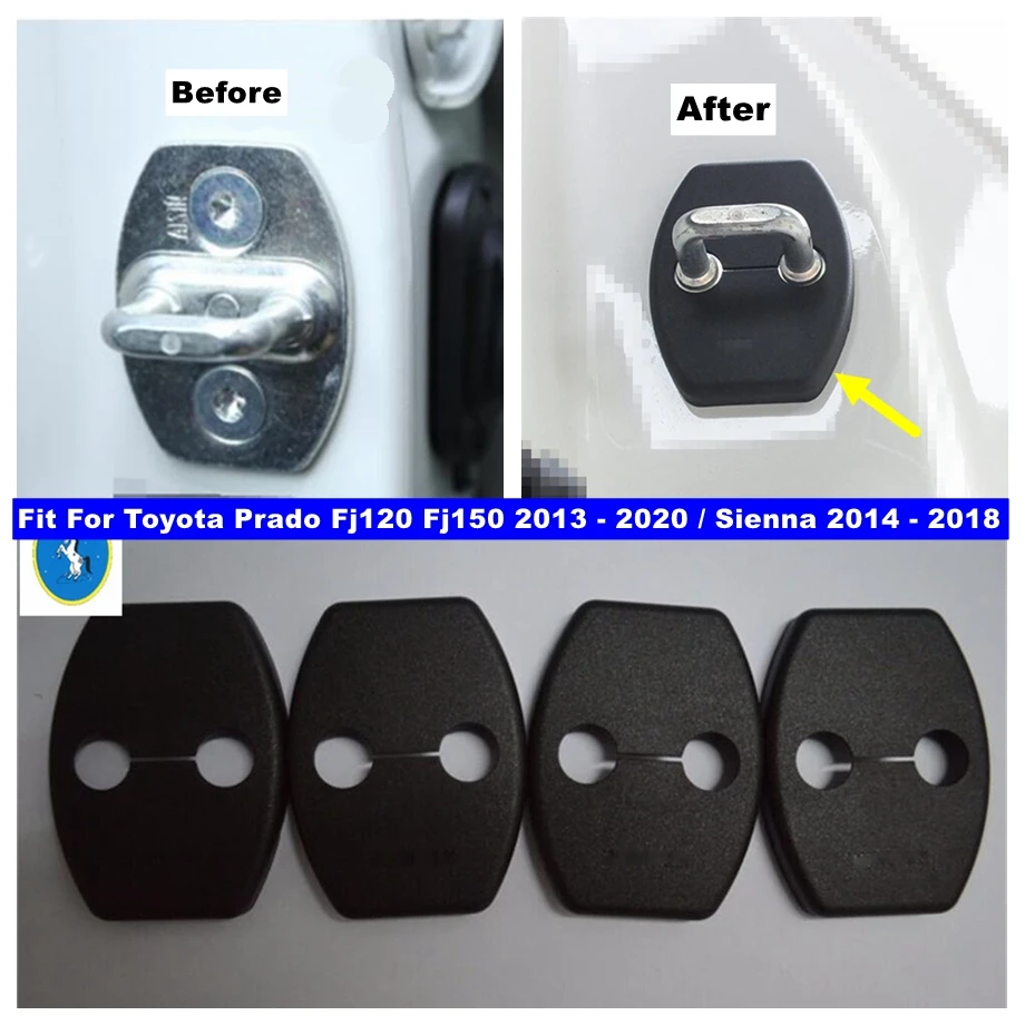 Door Lock Buckle Plastic Protective Cover Kit For Toyota Prado Fj120 Fj150 2013 - 2020 / Sienna 2014 - 2018 Interior Accessories
Door Lock Buckle Plastic Protective Cover Kit For Toyota Prado Fj120 Fj150 2013 - 2020 / Sienna 2014 - 2018 Interior Accessories