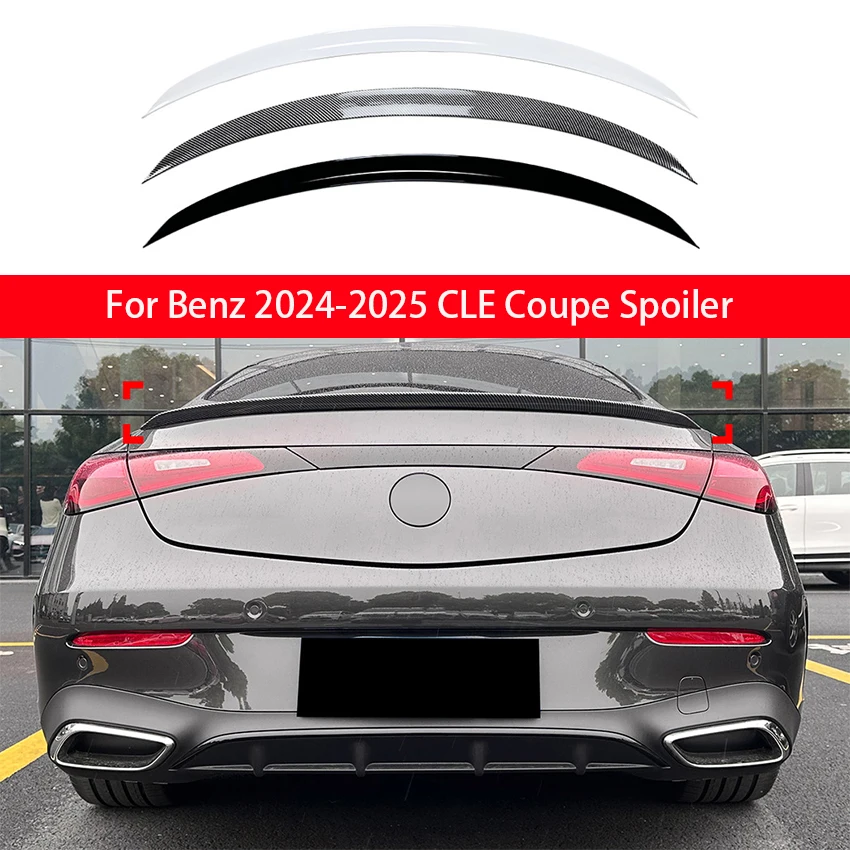 For Mercedes Benz CLE Coupe CLE260 300 CLE53 AMG Style Spoiler Bright Black Carbon Fiber Car Tail Adjustment Kit 2024-2025
For Mercedes Benz CLE Coupe CLE260 300 CLE53 AMG Style Spoiler Bright Black Carbon Fiber Car Tail Adjustment Kit 2024-2025