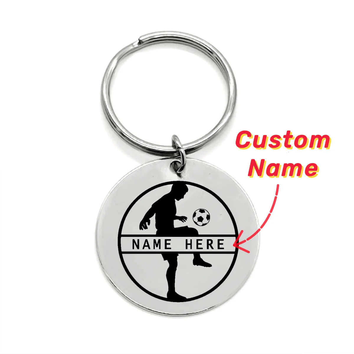 Custom Name Sporty Keychain Beach Soccer Keychains for Sport Fans Personalized Stainless Steel Key Ring Christmas Birthday Gift
Custom Name Sporty Keychain Beach Soccer Keychains for Sport Fans Personalized Stainless Steel Key Ring Christmas Birthday Gift