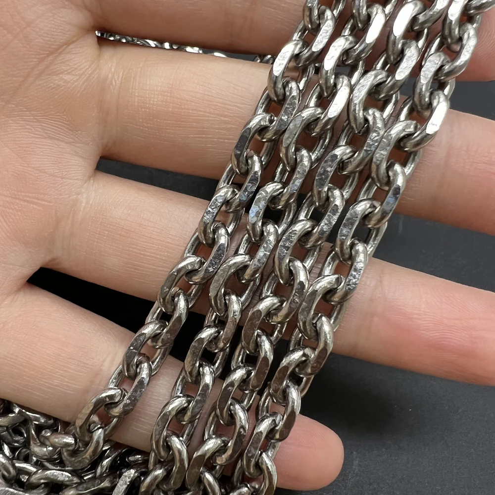 10 Meters Wholesale TA1 Pure Titanium Chain for DIY Necklaces Bracelets 7MM Ultra Light Cut Titanium NO Allergic Oval Link Chain
10 Meters Wholesale TA1 Pure Titanium Chain for DIY Necklaces Bracelets 7MM Ultra Light Cut Titanium NO Allergic Oval Link Chain