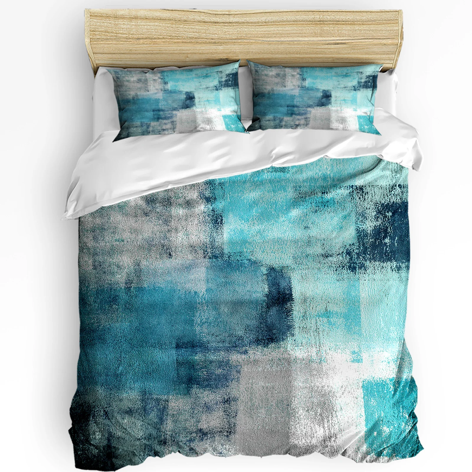 Oil Painting Abstract Geometric Blue 3pcs Duvet Cover Set with Pillow Case Double Comforter Bedding Set Quilt Cover Couple Bed
Oil Painting Abstract Geometric Blue 3pcs Duvet Cover Set with Pillow Case Double Comforter Bedding Set Quilt Cover Couple Bed