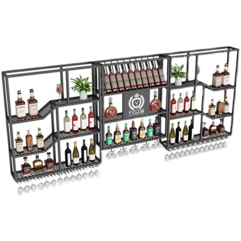 Cellar Commercial Club Wine Rack Bottle Metal Cocktail Hanging Wine Cabinets Wall Mounted Restaurant Stojak Na Wino Furniture
Cellar Commercial Club Wine Rack Bottle Metal Cocktail Hanging Wine Cabinets Wall Mounted Restaurant Stojak Na Wino Furniture