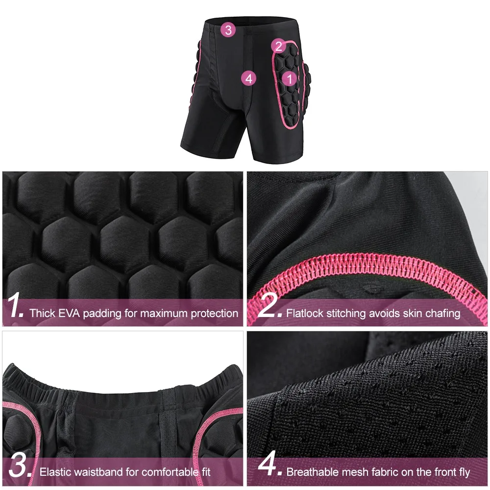 Spandex Fabric Padded Protective Shorts Elastic Waistband 3D Cut Hip Protector Shorts Honeycomb Padding
Spandex Fabric Padded Protective Shorts Elastic Waistband 3D Cut Hip Protector Shorts Honeycomb Padding
