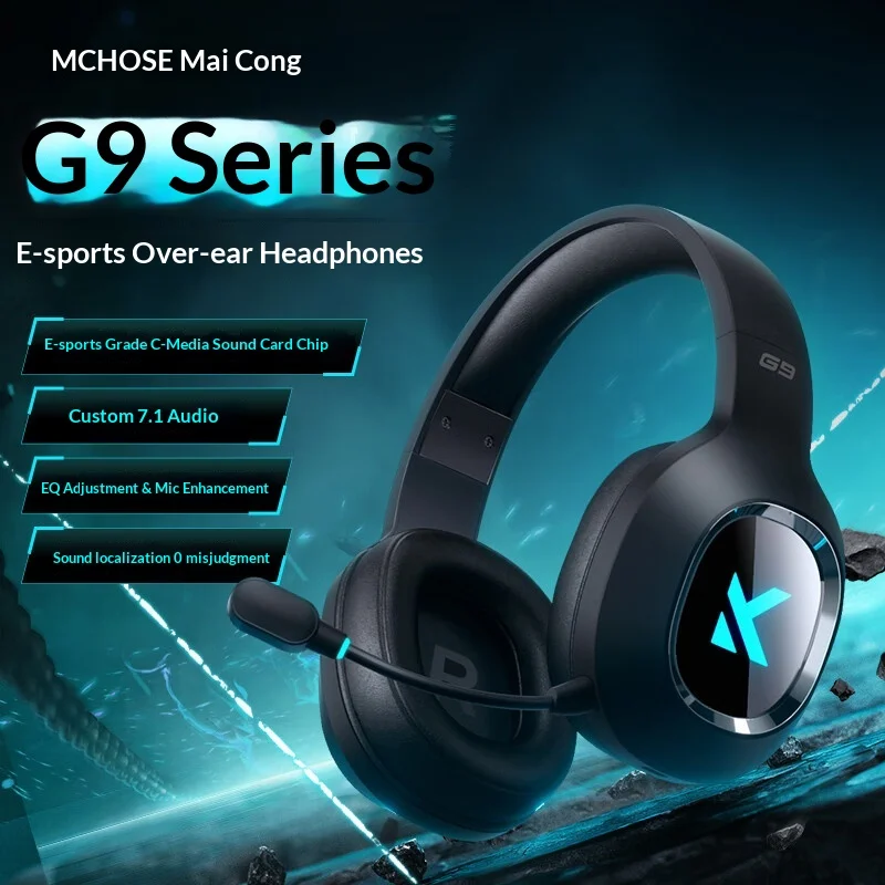 Mchose G9 Pro Gaming Headset Over Ear 7 1 Channel Low Latency With Microphone For Pc Computer Gaming Low Power Long Battery Life
Mchose G9 Pro Gaming Headset Over Ear 7 1 Channel Low Latency With Microphone For Pc Computer Gaming Low Power Long Battery Life
