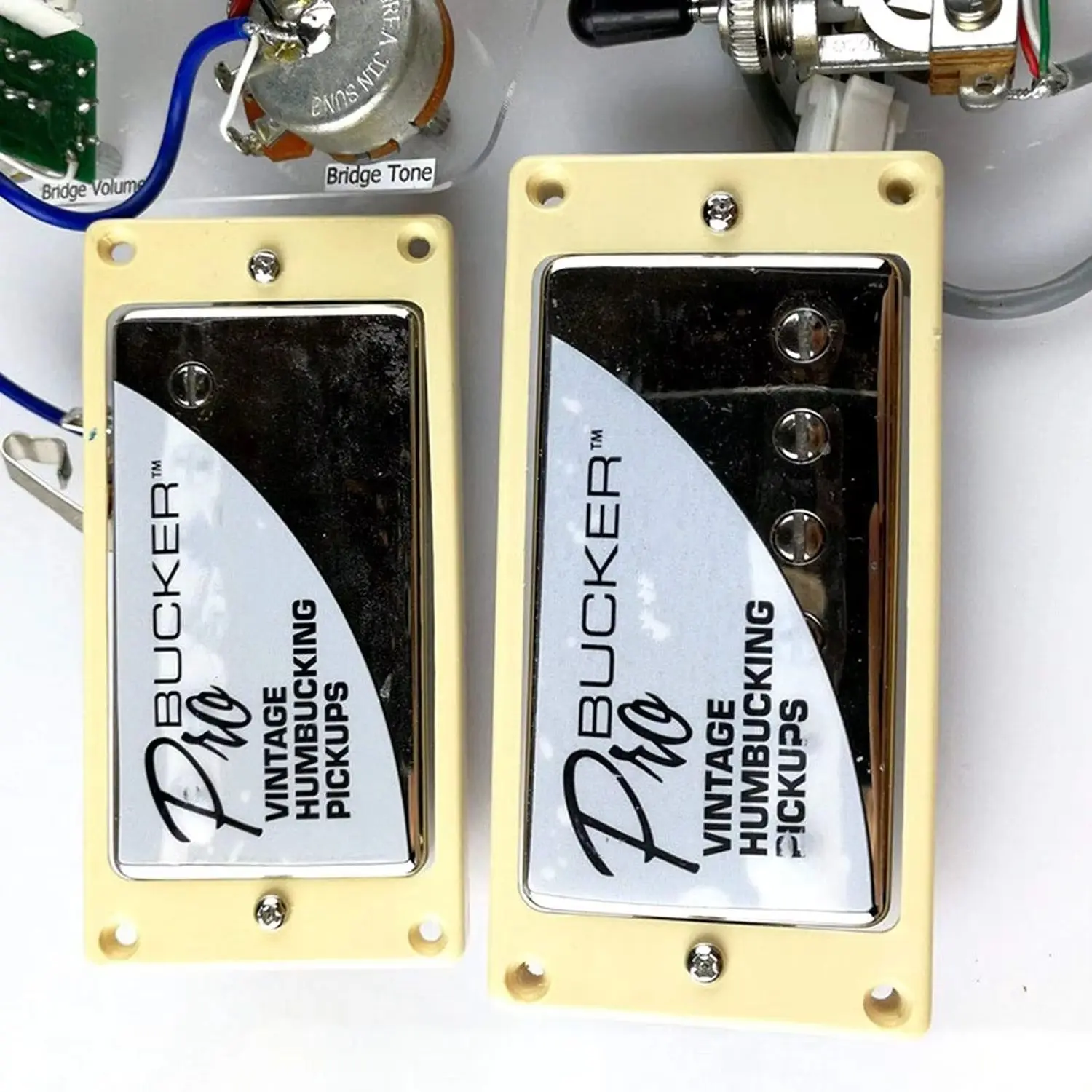 ProBucker Alnico Electric Guitar Bridge&Neck Pickups w/Pro Wiring Harness Chrome
ProBucker Alnico Electric Guitar Bridge&Neck Pickups w/Pro Wiring Harness Chrome