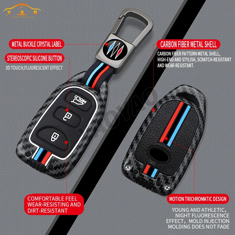 2025 Zinc Alloy Key Case Cover for Hyundai for Kia Tucson Sonata Santa FE Carens Elantra 2006 2007 2008-2011
2025 Zinc Alloy Key Case Cover for Hyundai for Kia Tucson Sonata Santa FE Carens Elantra 2006 2007 2008-2011