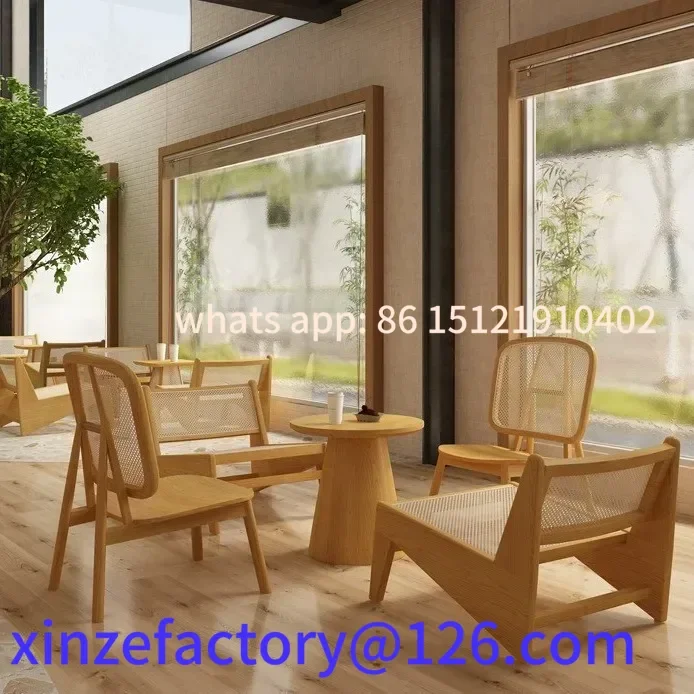 Customizable Natural Wood Woven Vine Chair and Table Set for Milk Tea Shop and Coffee Shop
Customizable Natural Wood Woven Vine Chair and Table Set for Milk Tea Shop and Coffee Shop