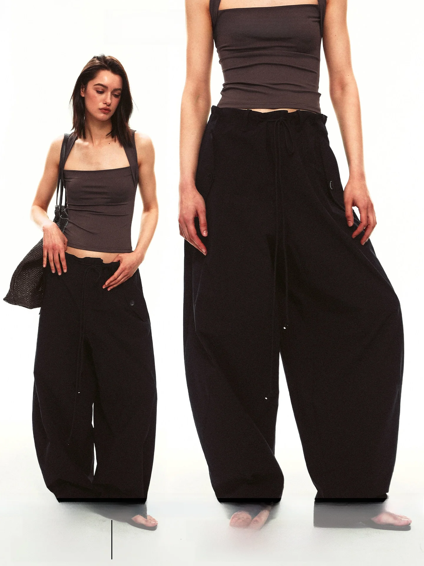 Loose Balloon Pants Wide Leg Casual Trousers for Women Summer 2026 Natural Waist Other Material 100% Casual Style Pants
Loose Balloon Pants Wide Leg Casual Trousers for Women Summer 2026 Natural Waist Other Material 100% Casual Style Pants
