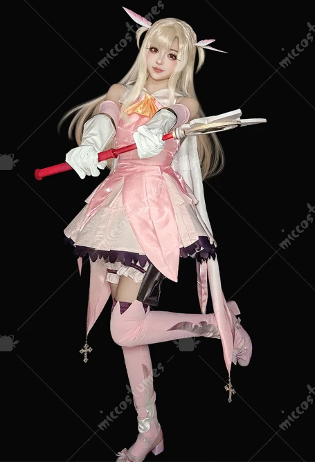 Miccostumes Women's Magical Girl Illya Cosplay Costume Pink Top Skirt Set with Sleeves Gloves
Miccostumes Women's Magical Girl Illya Cosplay Costume Pink Top Skirt Set with Sleeves Gloves