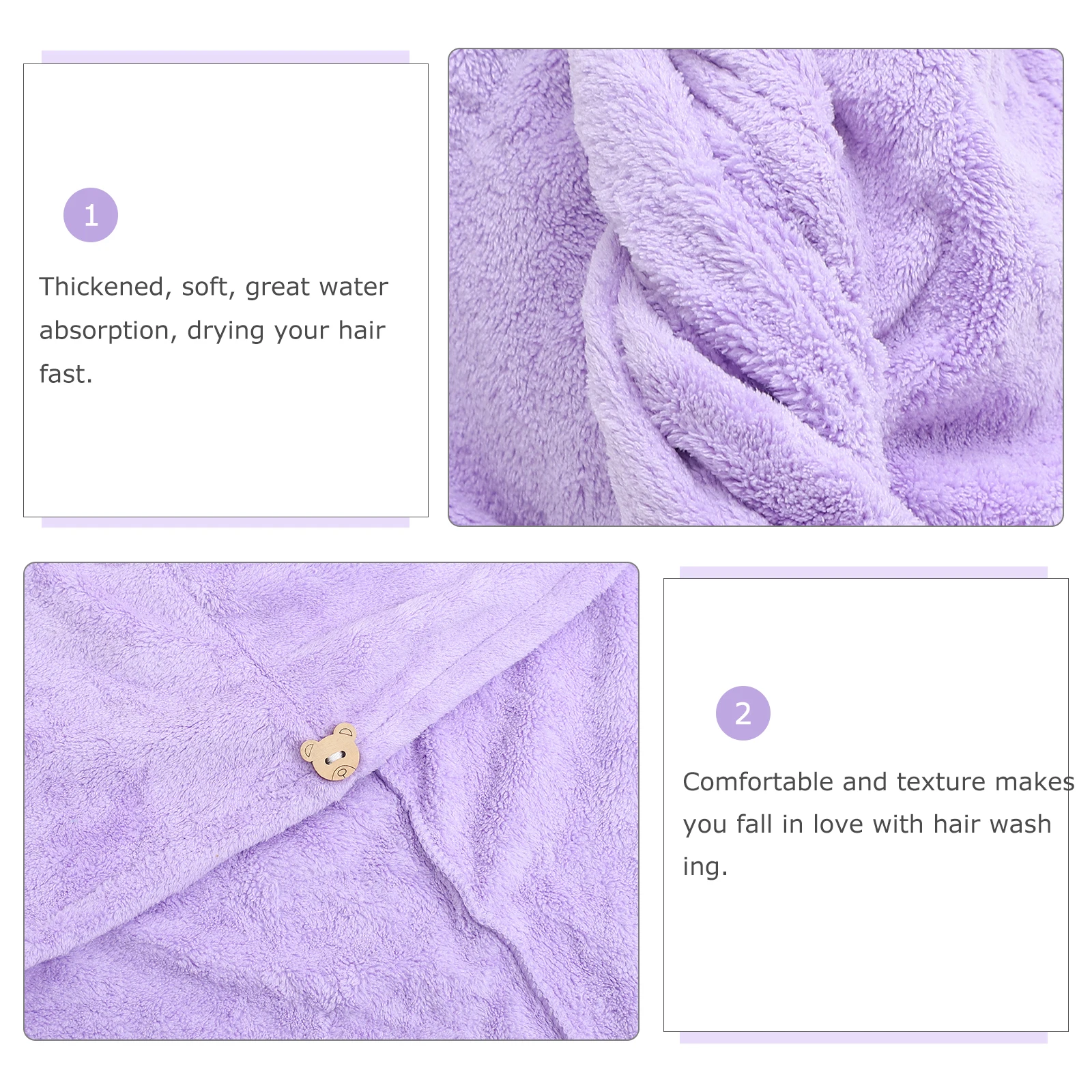 3pcs Coral Fleece Hair Drying Cap Fast Absorbent Soft Towel For Women Shower Bath Travel Home Daily Use Microfiber Cap 
3pcs Coral Fleece Hair Drying Cap Fast Absorbent Soft Towel For Women Shower Bath Travel Home Daily Use Microfiber Cap