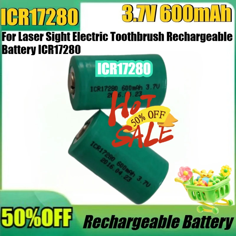 For Laser Sight Electric Toothbrush Rechargeable Battery ICR17280 New 17280 Lithium 3.7V 600mAh High Quality Battery
For Laser Sight Electric Toothbrush Rechargeable Battery ICR17280 New 17280 Lithium 3.7V 600mAh High Quality Battery