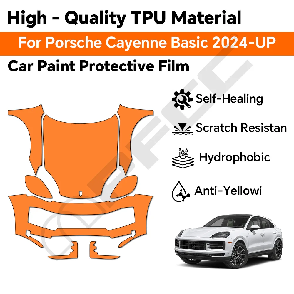 TPU For Porsche Cayenne Basic 2024 2025 Paint Protection Film Clear Bra Pre-cut PPF Car Body Anti-Scratch Resistant Repairable
TPU For Porsche Cayenne Basic 2024 2025 Paint Protection Film Clear Bra Pre-cut PPF Car Body Anti-Scratch Resistant Repairable