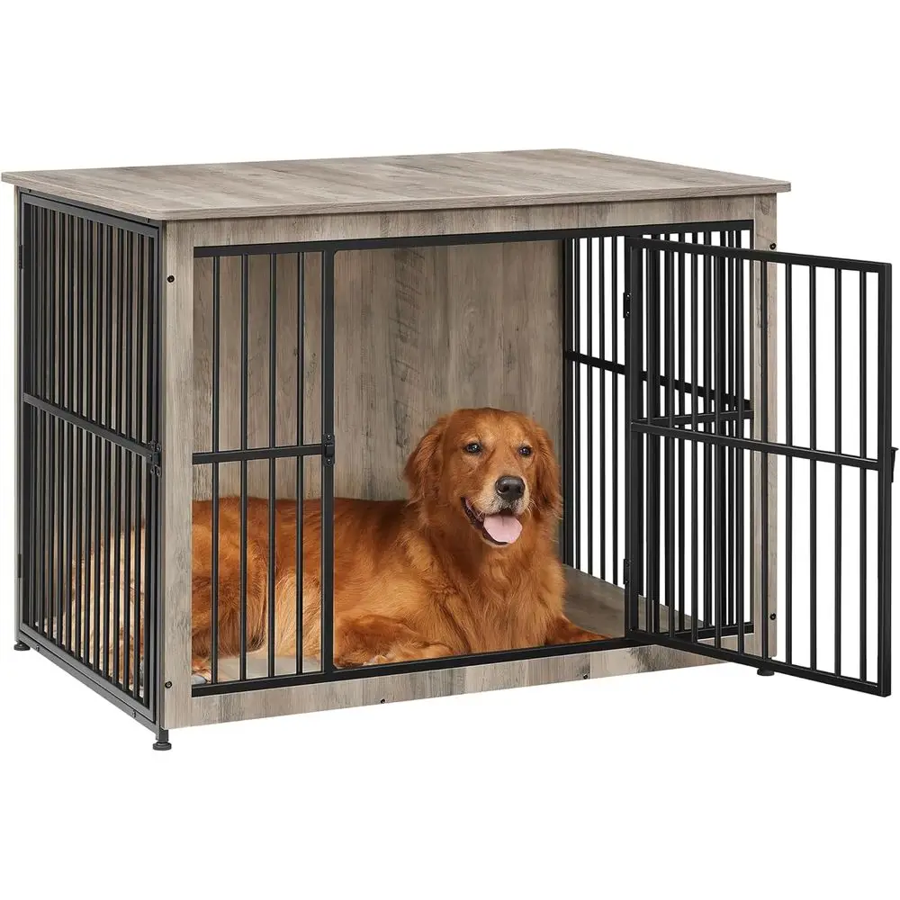 Extra Large Dog Crate Furniture, Heavy-Duty Cage Side Table, Suitable for Medium to Large Dogs up to 80 lbs, Enclosed Base, Doub
Extra Large Dog Crate Furniture, Heavy-Duty Cage Side Table, Suitable for Medium to Large Dogs up to 80 lbs, Enclosed Base, Doub