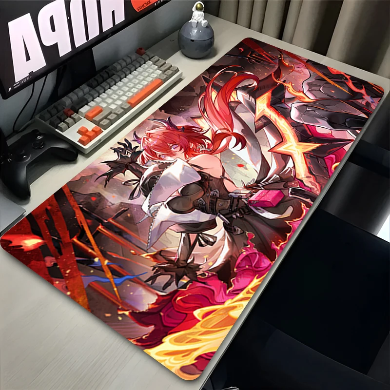 Anti-slip Gaming Desk Mat with Stitched Edges, Stylish Anime Girl with Fire Design Large Mouse Pad for Home Office Use
Anti-slip Gaming Desk Mat with Stitched Edges, Stylish Anime Girl with Fire Design Large Mouse Pad for Home Office Use