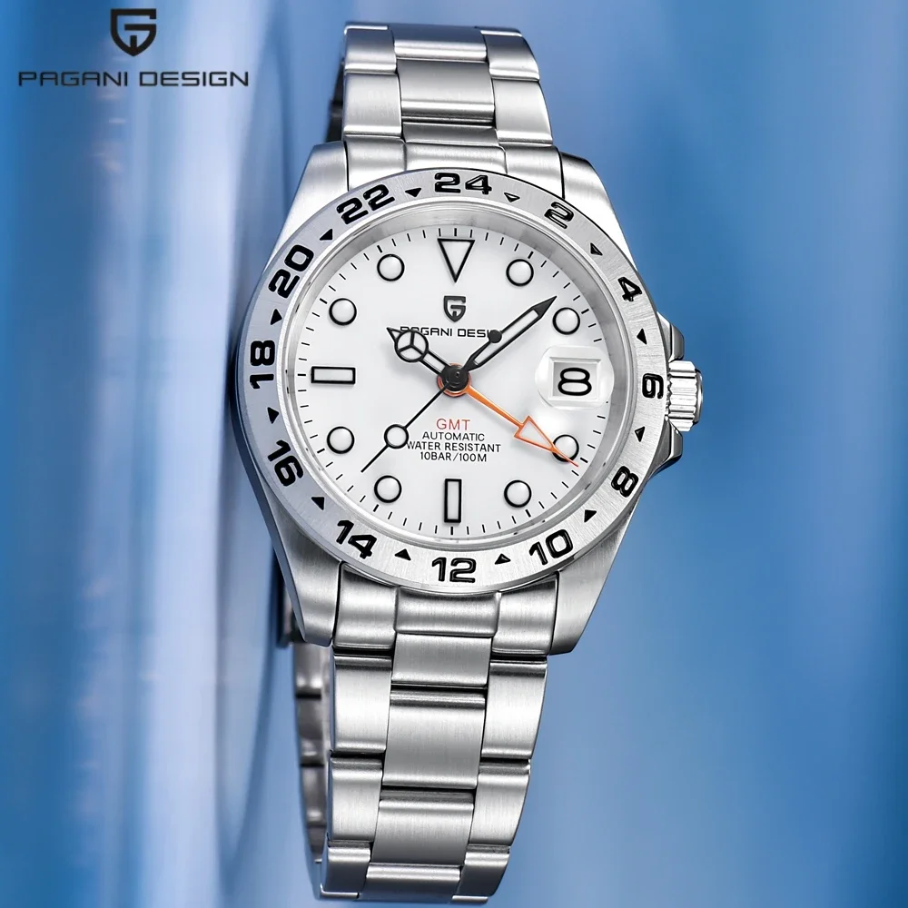 PAGANI DESIGN 2025 Men Mechanical Watch Pearl DG5833GMT Sapphire Crystal Stainless Steel Luminous Calendar Reloj Hombre
PAGANI DESIGN 2025 Men Mechanical Watch Pearl DG5833GMT Sapphire Crystal Stainless Steel Luminous Calendar Reloj Hombre