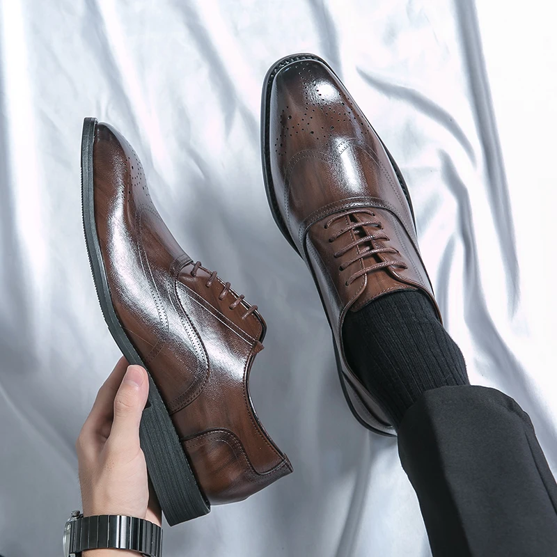 Men's Business Dress Oxford Shoes Office Leather Shoes Mens Lace-up Casual Wedding Party Shoes Autumn Fashion Men Derby Shoes
Men's Business Dress Oxford Shoes Office Leather Shoes Mens Lace-up Casual Wedding Party Shoes Autumn Fashion Men Derby Shoes