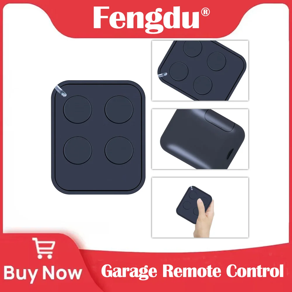 433.92 MHz Rolling Code Replacement Remote Compatible with Flo1R in, Flo2R, Flo4R Transmitter Garage Door Opener Remote
433.92 MHz Rolling Code Replacement Remote Compatible with Flo1R in, Flo2R, Flo4R Transmitter Garage Door Opener Remote