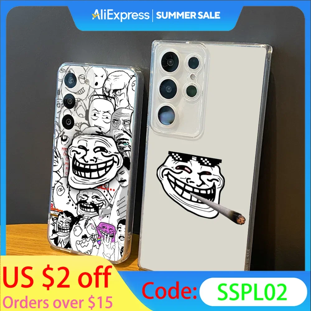 Funny T-Trollfaces Comics Memes Phone Case Silicone For Samsung S30,23,21,22,20 FE lite,S10,9,PIus Note20ultra Soft Transparent
Funny T-Trollfaces Comics Memes Phone Case Silicone For Samsung S30,23,21,22,20 FE lite,S10,9,PIus Note20ultra Soft Transparent