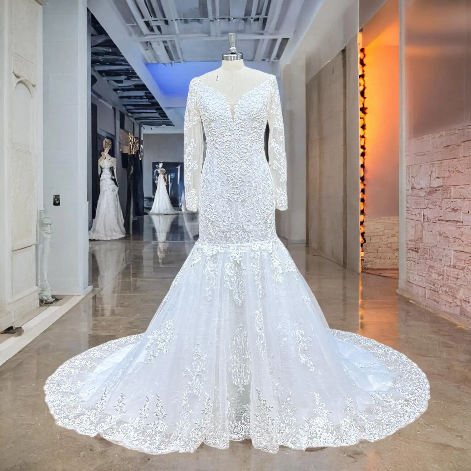 Hire Lnyer Sweetheart Neck Backless Beads Pearls Appliques Lace 3 Pieces Mermaid Wedding Dress With Detachable Long Sleeve Skirt
Hire Lnyer Sweetheart Neck Backless Beads Pearls Appliques Lace 3 Pieces Mermaid Wedding Dress With Detachable Long Sleeve Skirt
