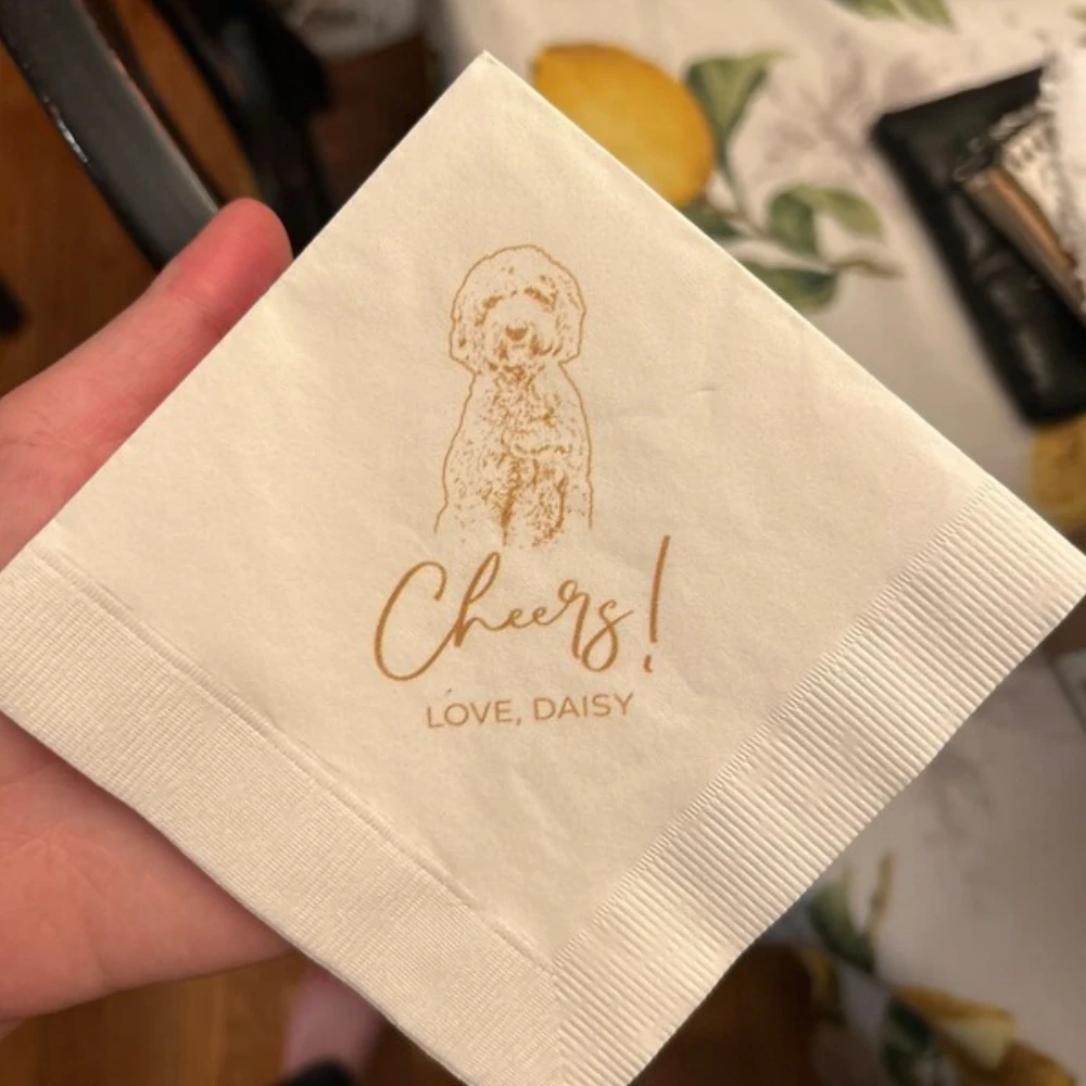 50Pcs Custom Pet Cocktail Napkins, Dog Wedding Napkins, Custom cat Cocktail Napkins, Customized Pet Napkins, Custom Pet Portrait
50Pcs Custom Pet Cocktail Napkins, Dog Wedding Napkins, Custom cat Cocktail Napkins, Customized Pet Napkins, Custom Pet Portrait