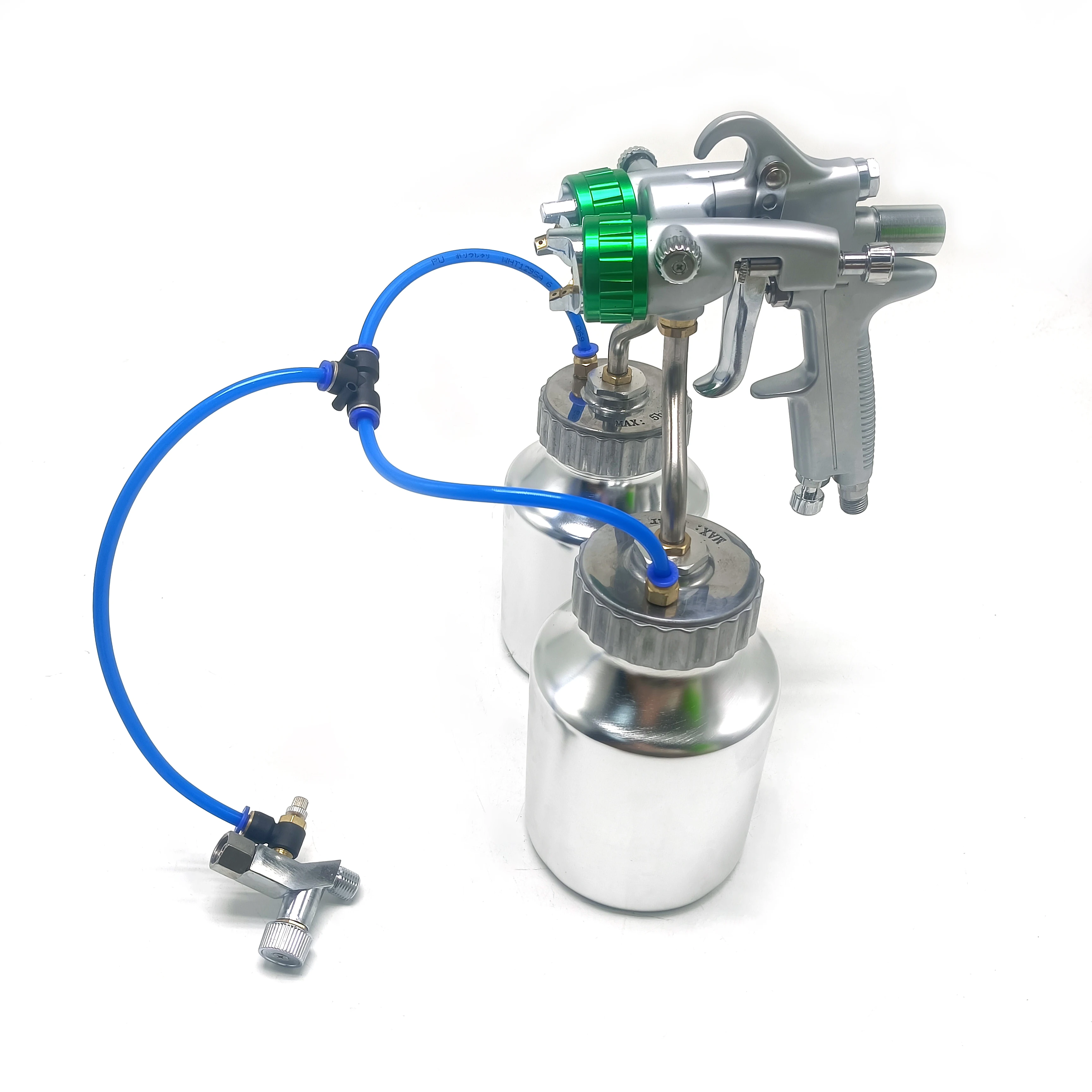 1.3mm Double-ended Spray Gun, Nanotechnology with 1000ml Solution tank Two-component Spray Gun
1.3mm Double-ended Spray Gun, Nanotechnology with 1000ml Solution tank Two-component Spray Gun