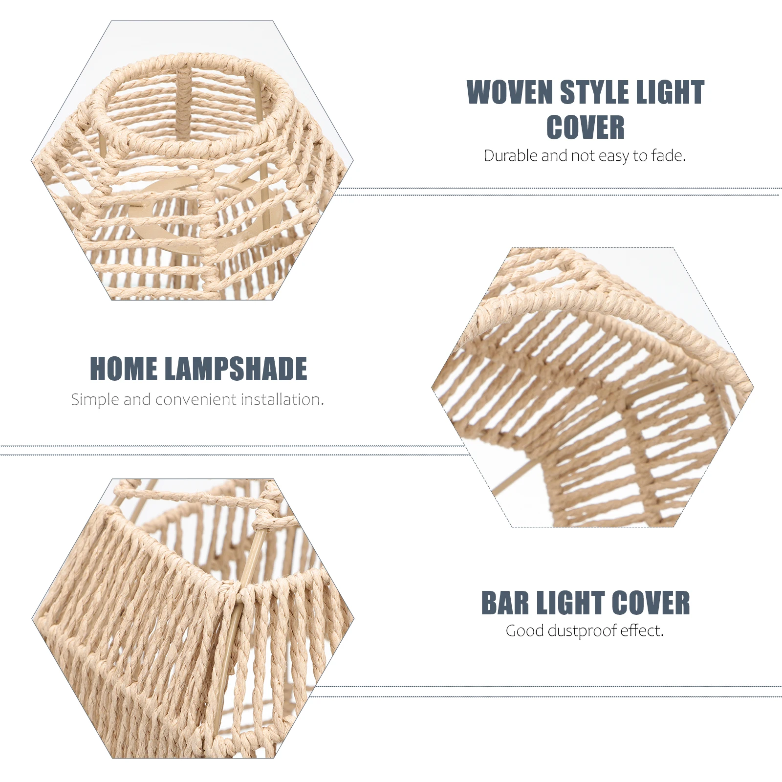 Woven Style Light Cover Home Hanging Lamp Lampshade Hotel Bar Decorative Protective Premium Material Compatible With
Woven Style Light Cover Home Hanging Lamp Lampshade Hotel Bar Decorative Protective Premium Material Compatible With