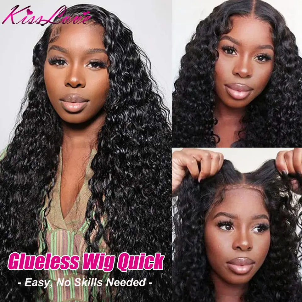 Glueless Human Hair Wig Deep Wave 13x4 HD Pre Cut Lace Front Wigs Bleached Knots Transparent Curly HD Lace Closure Wig For Women
Glueless Human Hair Wig Deep Wave 13x4 HD Pre Cut Lace Front Wigs Bleached Knots Transparent Curly HD Lace Closure Wig For Women