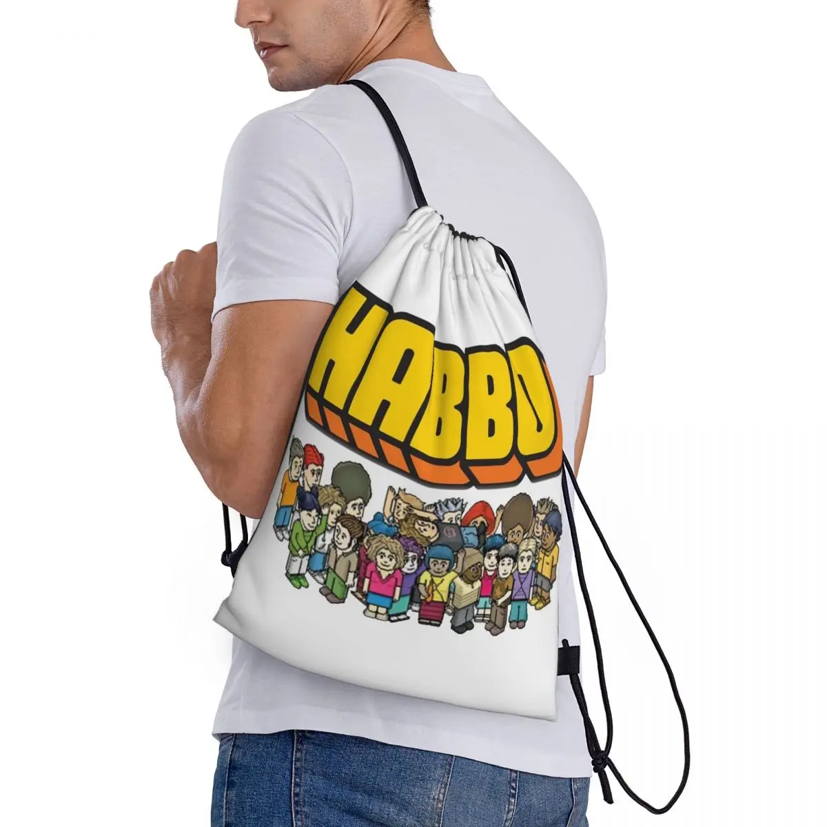 Game Habbo Hotel Backpacks Casual Drawstring Bundle Pocket Sundries Bag Book Bags for Man Woman Students
Game Habbo Hotel Backpacks Casual Drawstring Bundle Pocket Sundries Bag Book Bags for Man Woman Students