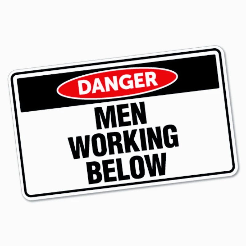 Наклейка для украшения автомобиля, наклейка Danger Men Working Below, наклейка, знак безопасности, винил для автомобиля, 15 см, ПВХ KK
Наклейка для украшения автомобиля, наклейка Danger Men Working Below, наклейка, знак безопасности, винил для автомобиля, 15 см, ПВХ KK