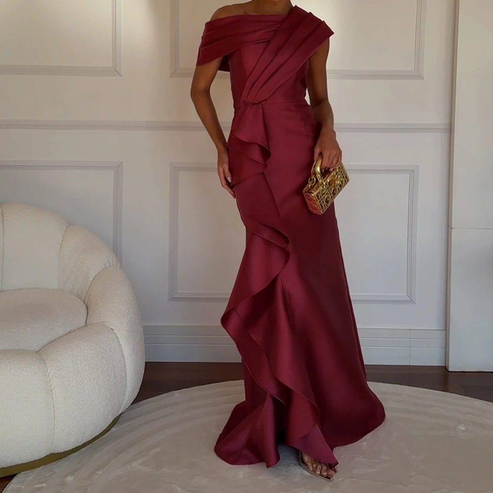 Вечерние платья трапециевидной формы по индивидуальному заказу, длиной до пола, с открытыми плечами, без рукавов, платье для выпускного вечера, модное плиссированное простое драпированное вечернее платье
Вечерние платья трапециевидной формы по индивидуальному заказу, длиной до пола, с открытыми плечами, без рукавов, платье для выпускного вечера, модное плиссированное простое драпированное вечернее платье