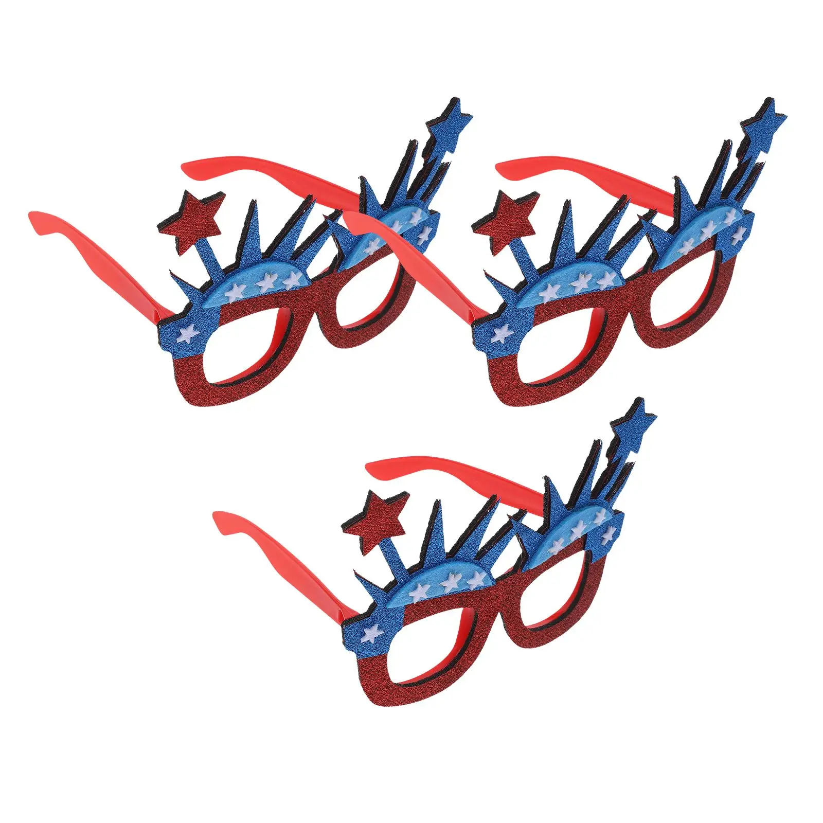 3 Pcs Independence Day Glasses Statue of Liberty Accessories Clothing Party DIY Crafts Felt Patriotic Theme Supplies Child
3 Pcs Independence Day Glasses Statue of Liberty Accessories Clothing Party DIY Crafts Felt Patriotic Theme Supplies Child