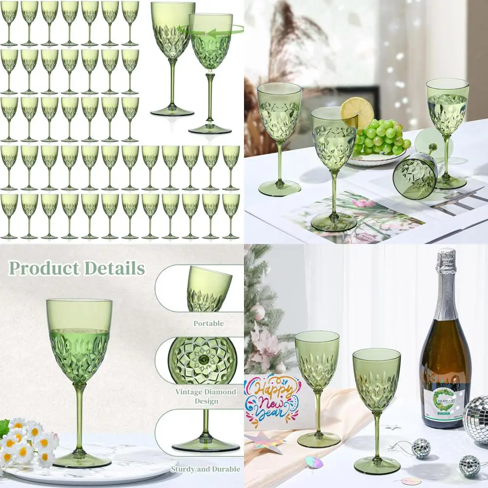 Одноразовые пластиковые бокалы для вина на 7,4 унции со съемными ножками — кристально прозрачные для свадеб и мероприятий
Одноразовые пластиковые бокалы для вина на 7,4 унции со съемными ножками — кристально прозрачные для свадеб и мероприятий