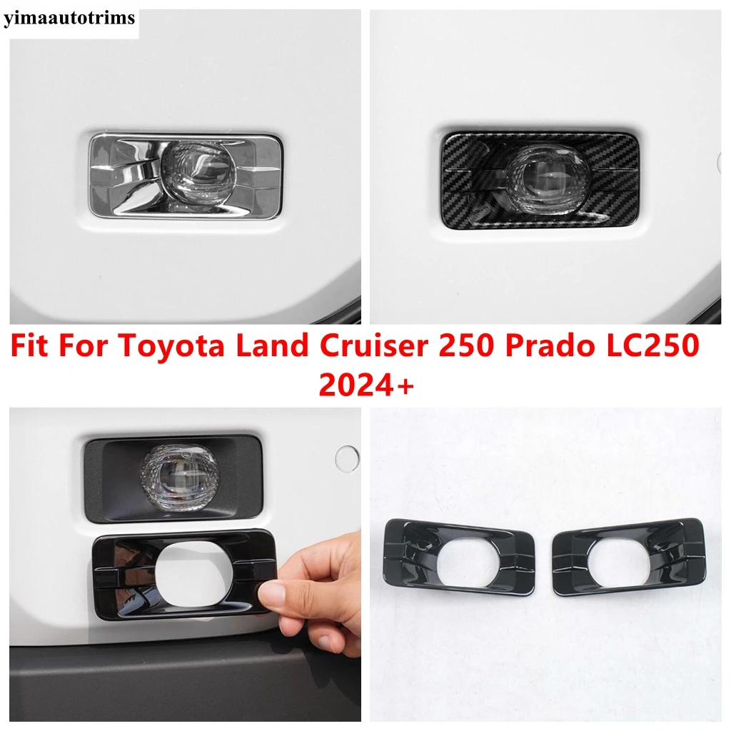 For Toyota Land Cruiser 250 Prado LC250 2024 2025 Front Fog Light Lamp Foglamp Frame Cover Trim ABS Chrome / Black Accessories
For Toyota Land Cruiser 250 Prado LC250 2024 2025 Front Fog Light Lamp Foglamp Frame Cover Trim ABS Chrome / Black Accessories